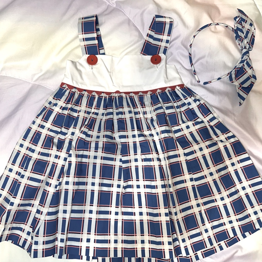 Eleanor Rose School Plaid Set - Size 3/4